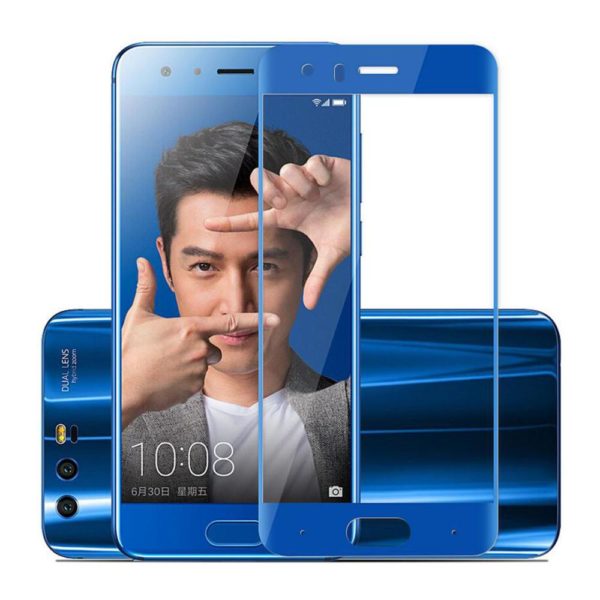 Huawei Honor 9 Blå Heltäckande Härdat Glas Skärmskydd 0,2mm