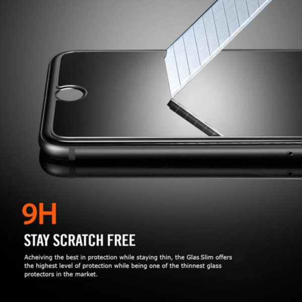 Huawei Honor 9 Svart Heltäckande Härdat Glas Skärmskydd 0,2mm