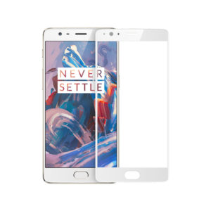 OnePlus 3T Vit 3D Härdat Glas Skärmskydd 0,2mm