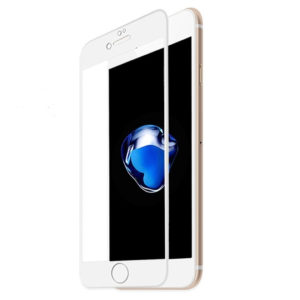 Heltäckande iPhone 6 Härdat Glas Skärmskydd 0,2mm - Vit