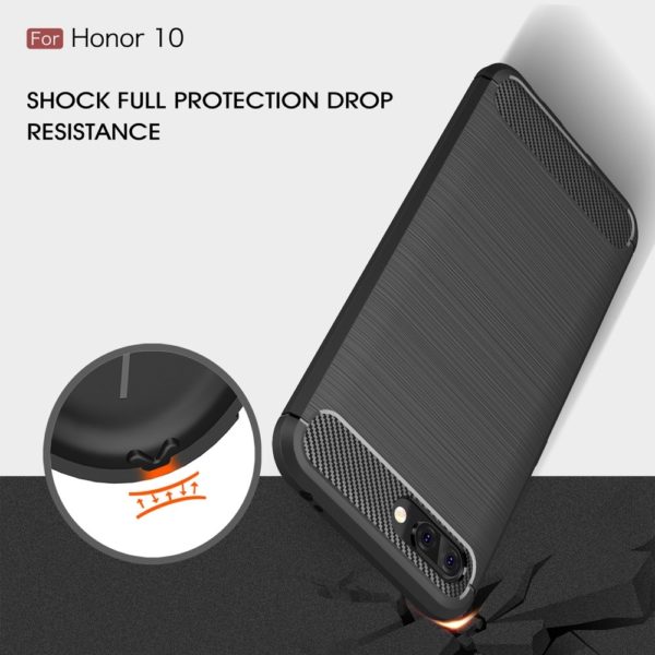 Huawei Honor 10 Anti Shock Carbon Stöttålig Skal