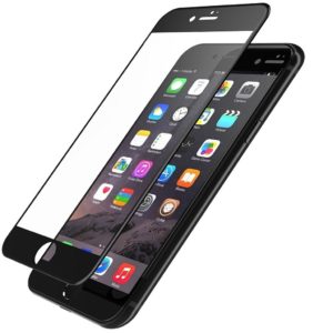 Heltäckande iPhone 6 Plus Härdat Glas Skärmskydd 0,2mm - Svart