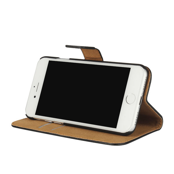 iPhone 7 Plus Läder Plånboksfodral - Svart