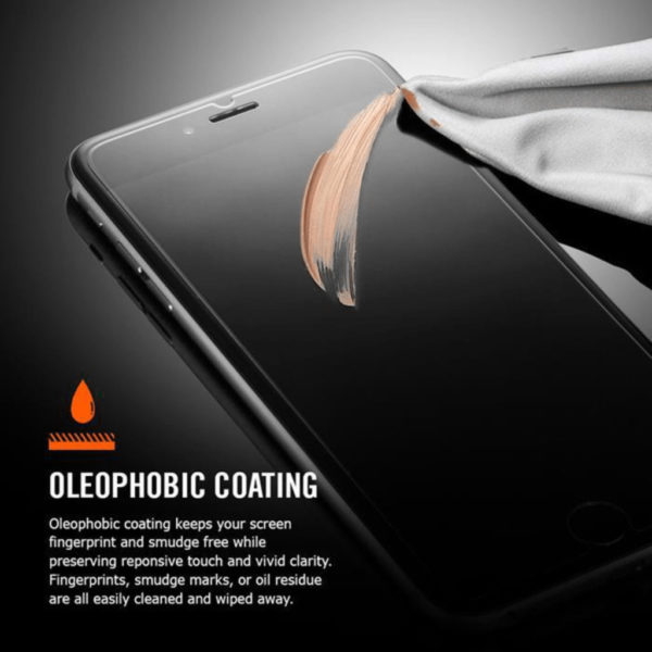 Heltäckande iPhone 7 Härdat Glas Skärmskydd 0,2mm - Vit