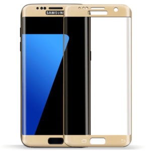 Samsung Galaxy S7 Edge Heltäckande Skärmskydd Guld