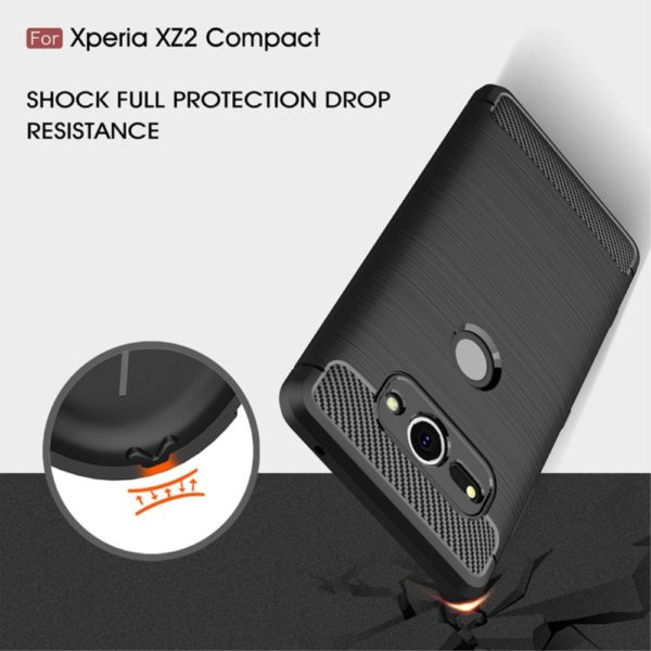 Sony Xperia XZ2 Compact Anti Shock Carbon Stöttålig Skal