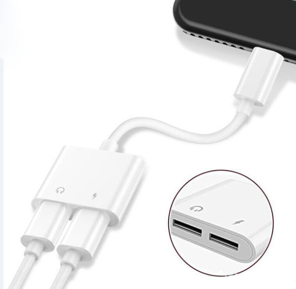 Dual Lightning Adapter for iPhone - 2 in 1