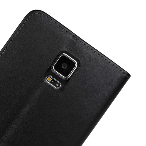 Samsung Galaxy Note 4 Läder Plånboksfodral - Svart / Brun