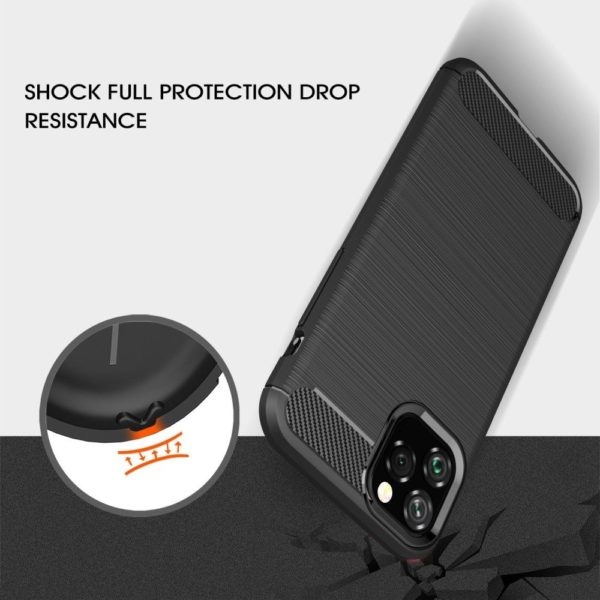 iPhone 11 Pro Max Anti Shock Carbon Stöttålig Skal
