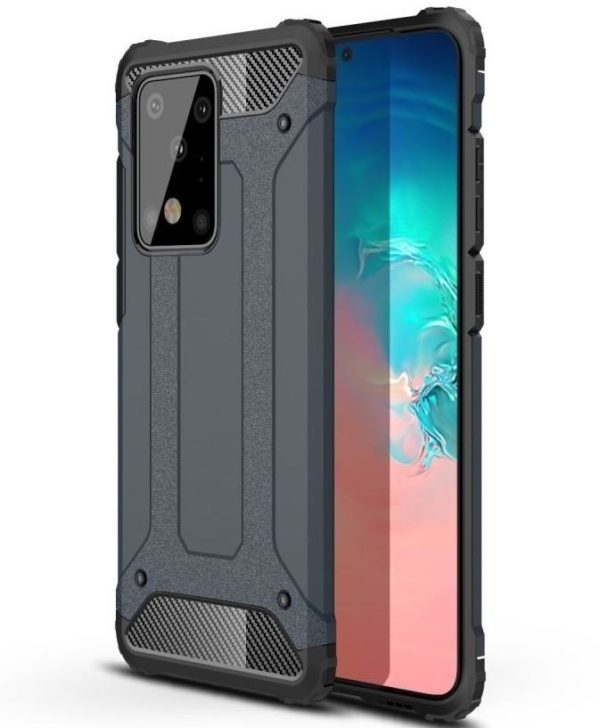 Samsung Galaxy S20 Ultra Armor Stöttålig Skal - Marinblå