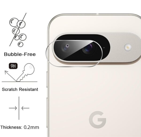 Google Pixel 9 Kamera Linsskydd Härdat Glas 0,2mm